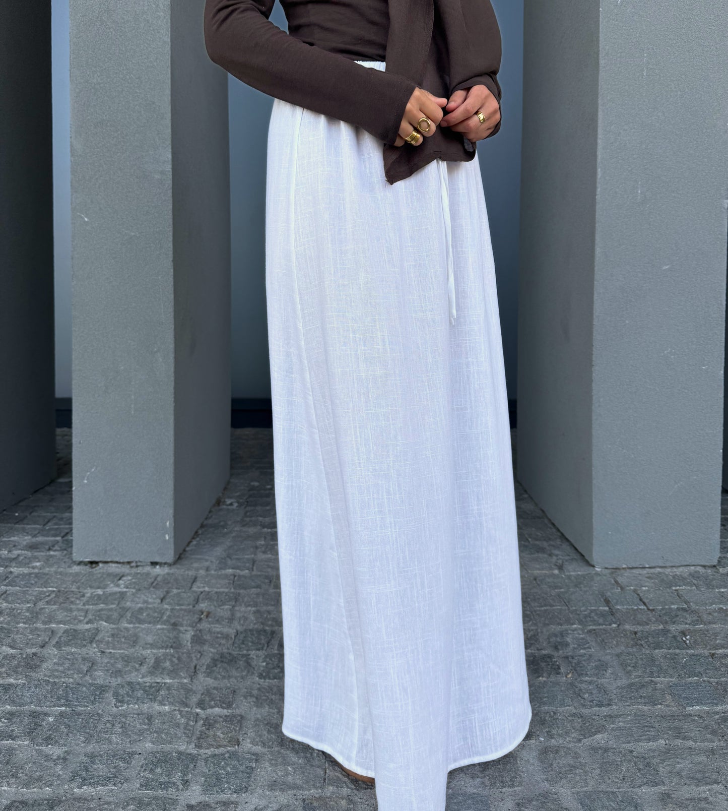 LEYA LINEN SKIRT
