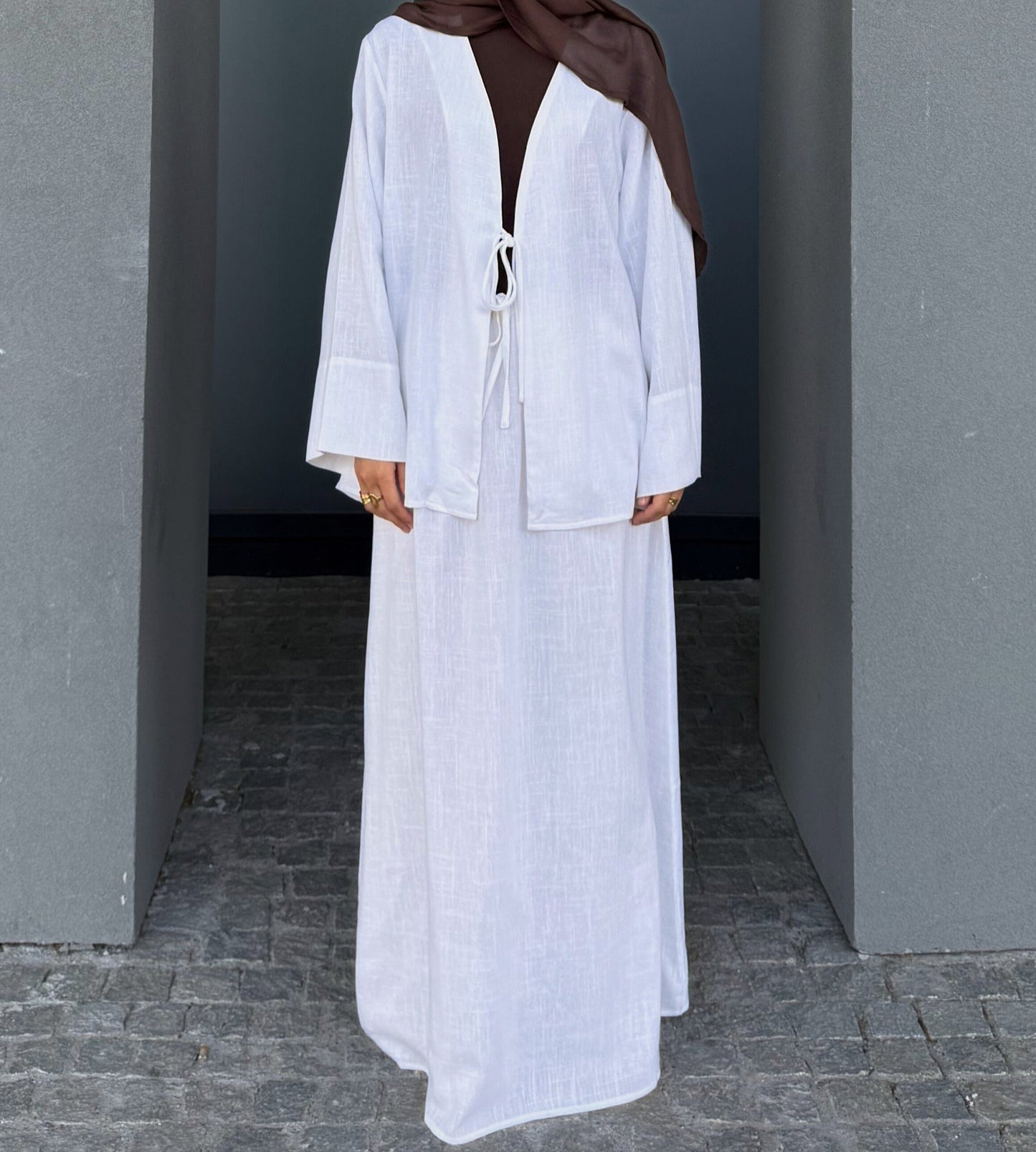 LINEN SKIRT & TOP SET