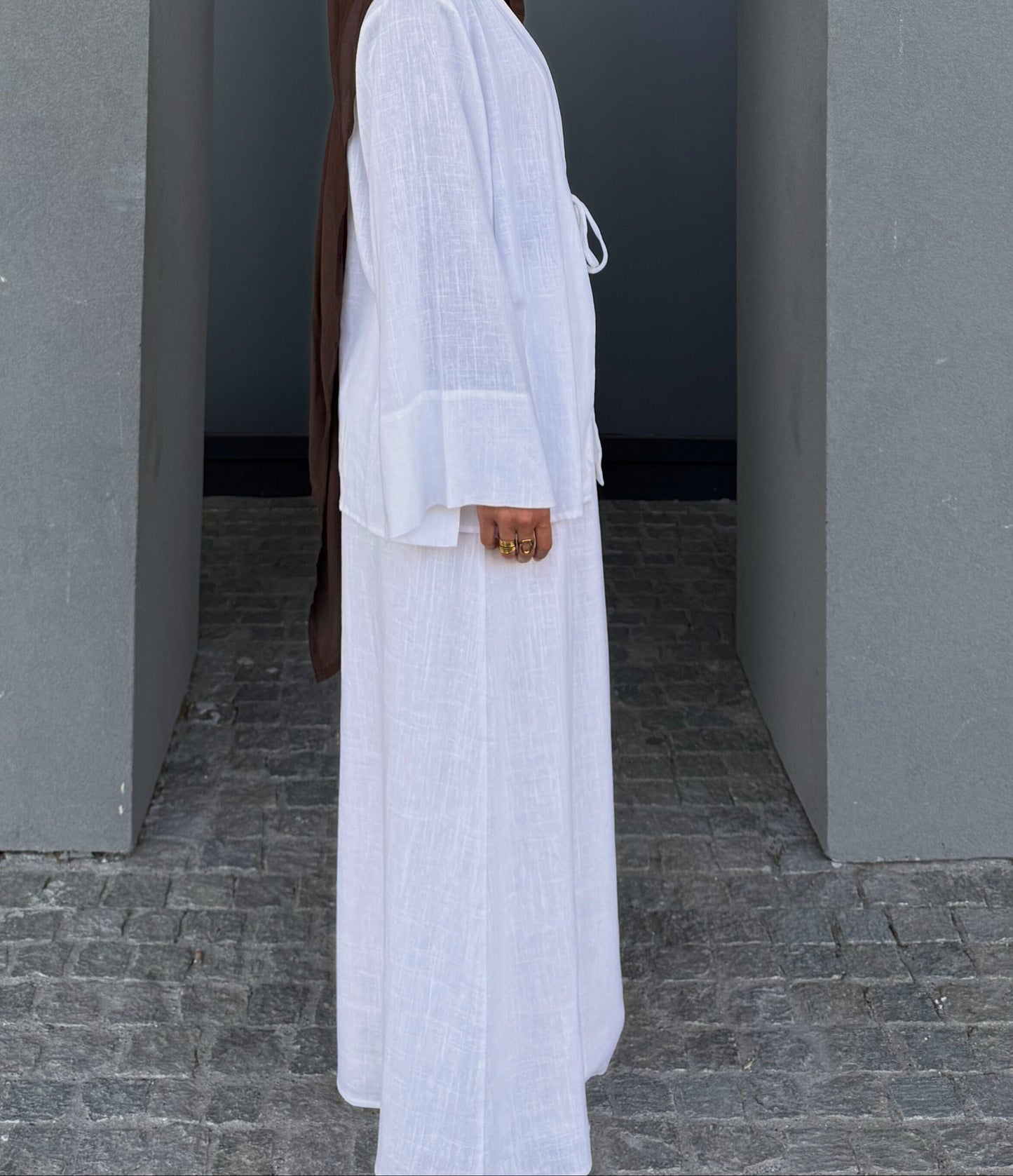 LINEN SKIRT & TOP SET