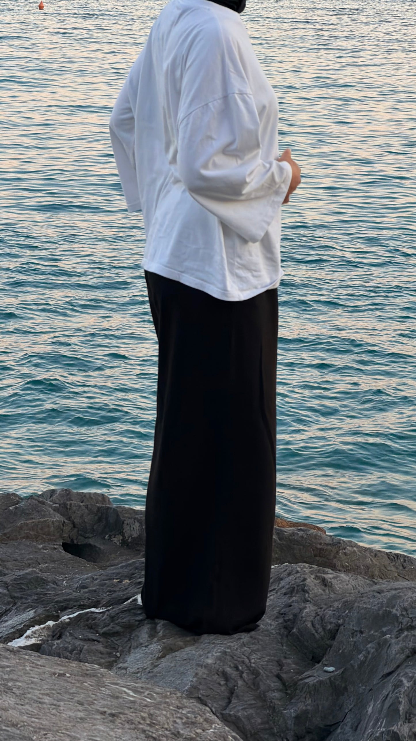 PANTALONI DI LINO NERI