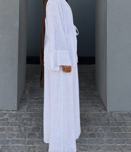 LINEN SKIRT &amp; TOP SET